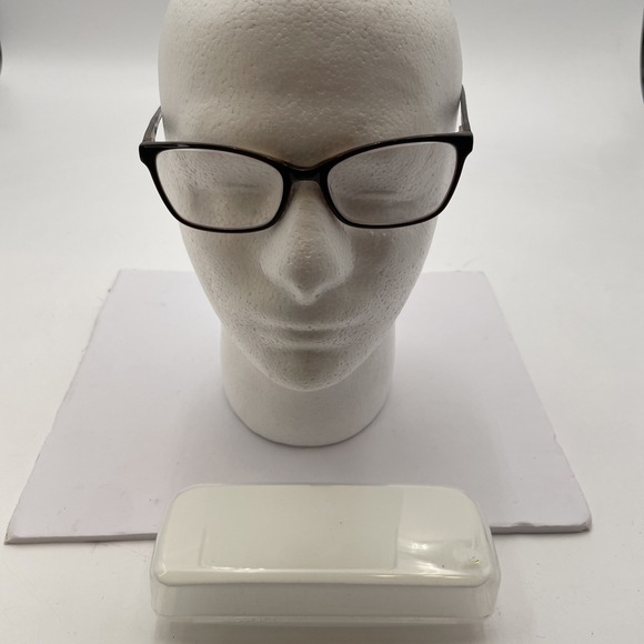 London Fog Eyeglasses Frames Only MAYA Brown Black 52-16-135 Half Rim D512 - Picture 1 of 7